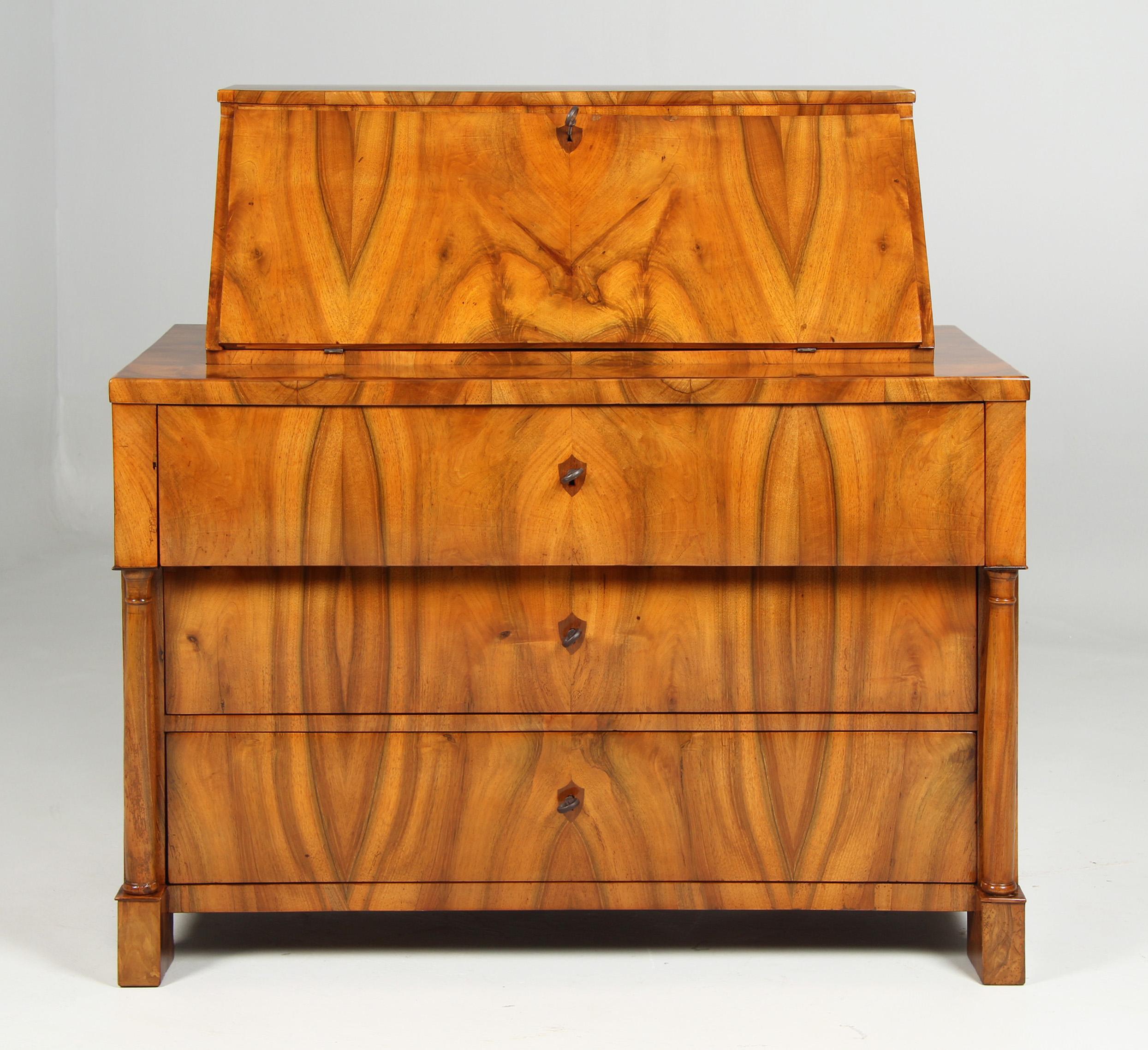 Biedermeier-Kommode des 19. Jahrhunderts mit Sekretär-Kommode, um 1830 im Angebot 3