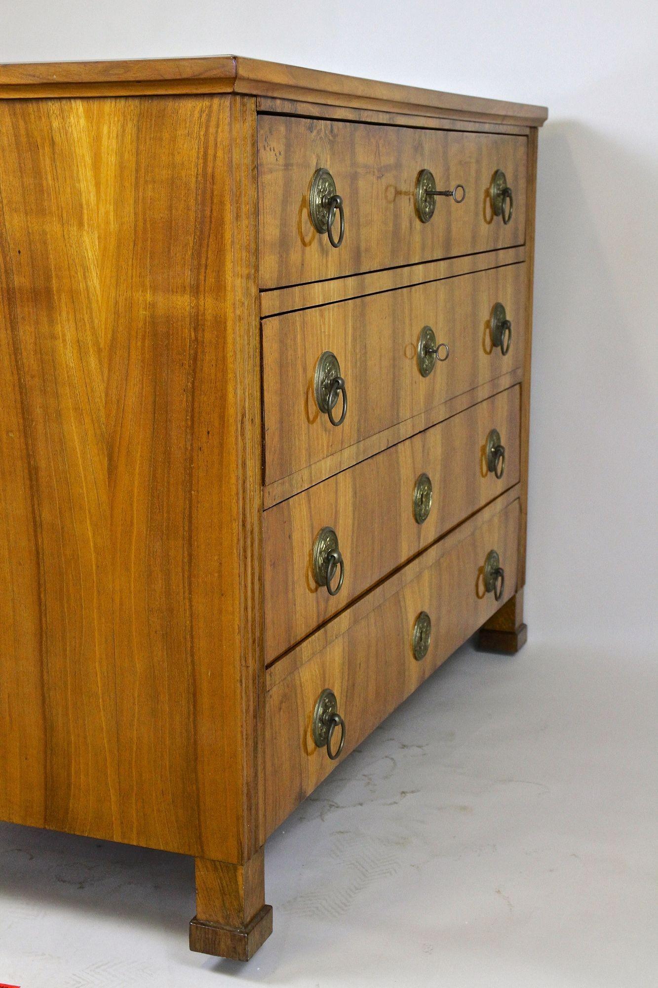 19th Century Biedermeier Chest Of Drawers/ Writing Commode, Austria ca. 1830 For Sale 11