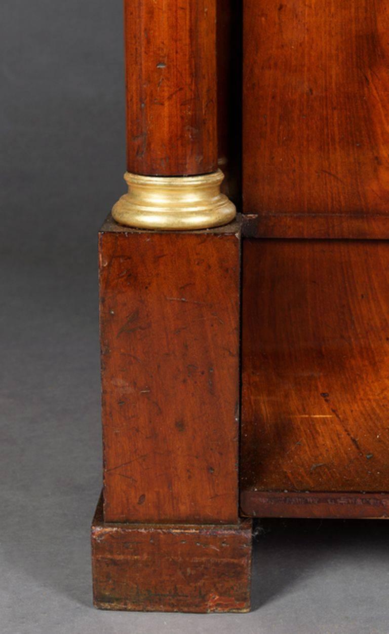 19th Century Biedermeier Column Secretary For Sale 3