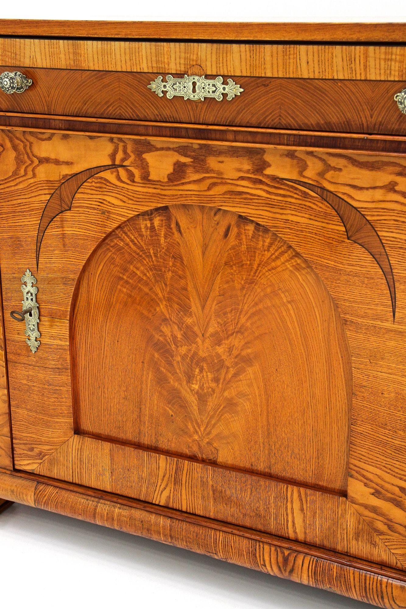 Comò Biedermeier del 19° secolo, legno di frassino - Bohemia circa 1860 in vendita 3