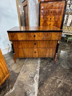 19th Century Biedermeier Commode with Ebonized Details