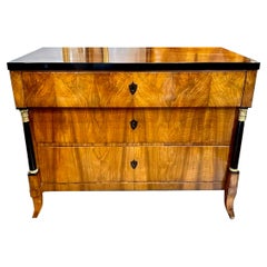 19th Century Biedermeier Commode with Ebonized Details