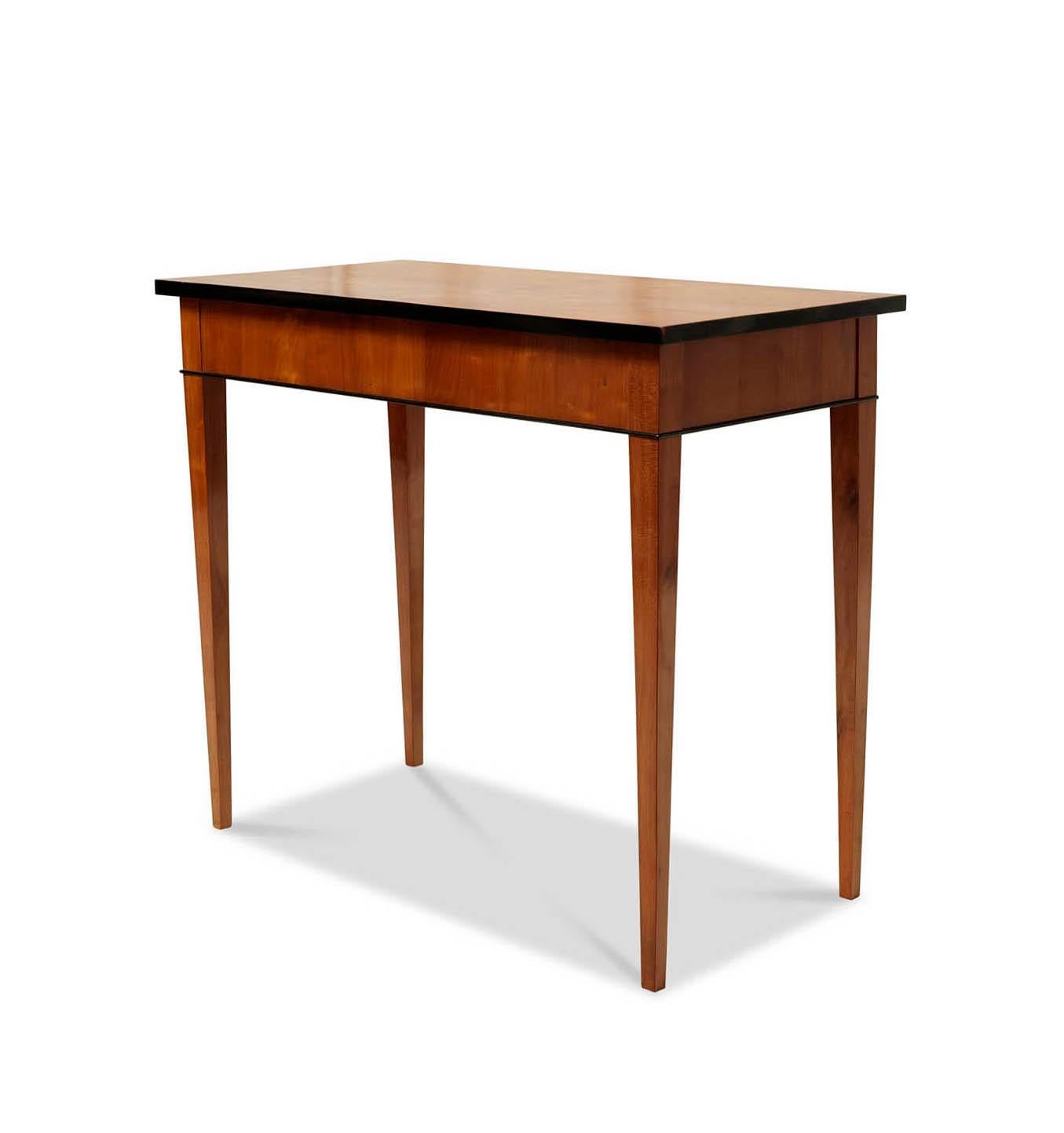 German 19th Century Biedermeier Console Table Cherrywood For Sale