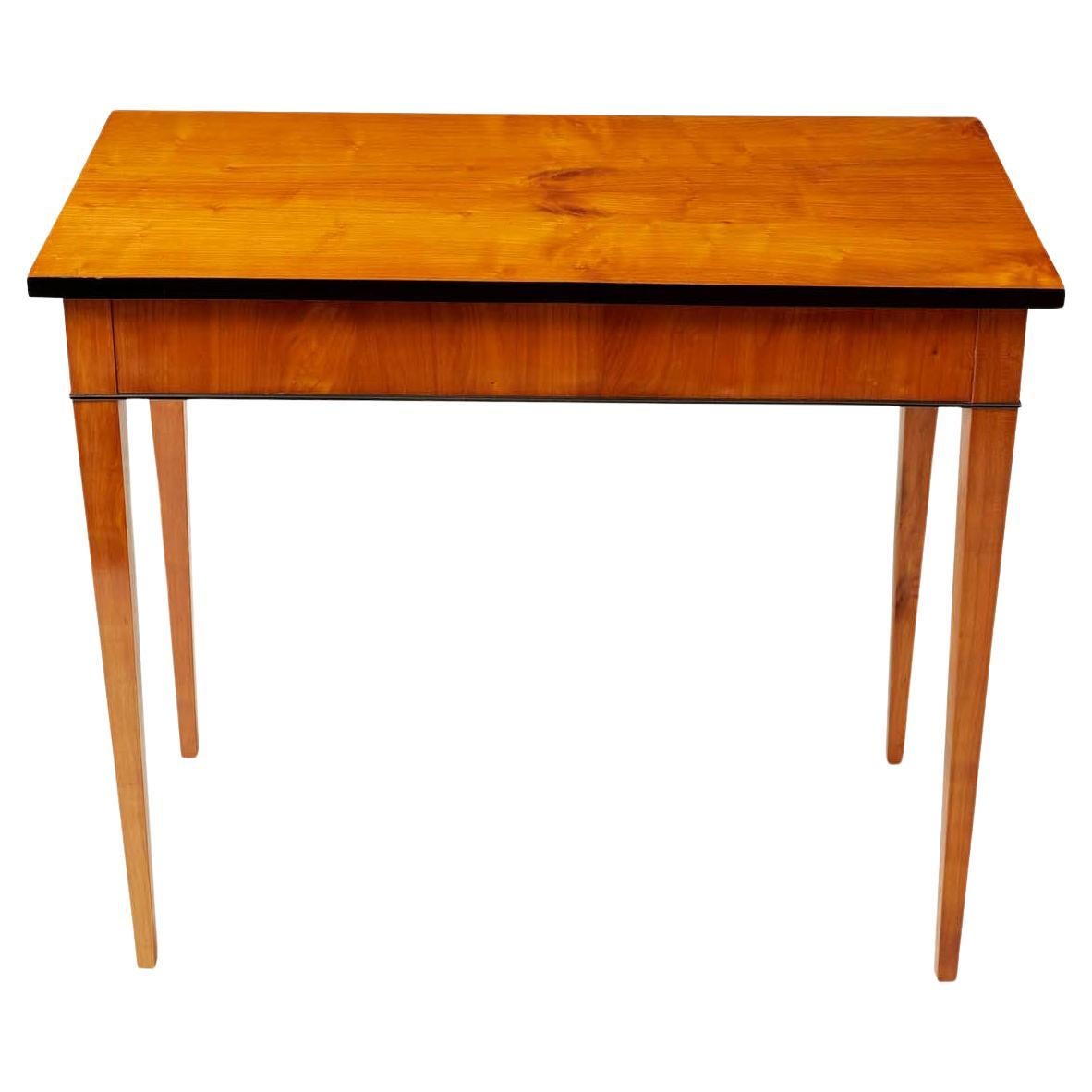 19th Century Biedermeier Console Table Cherrywood For Sale
