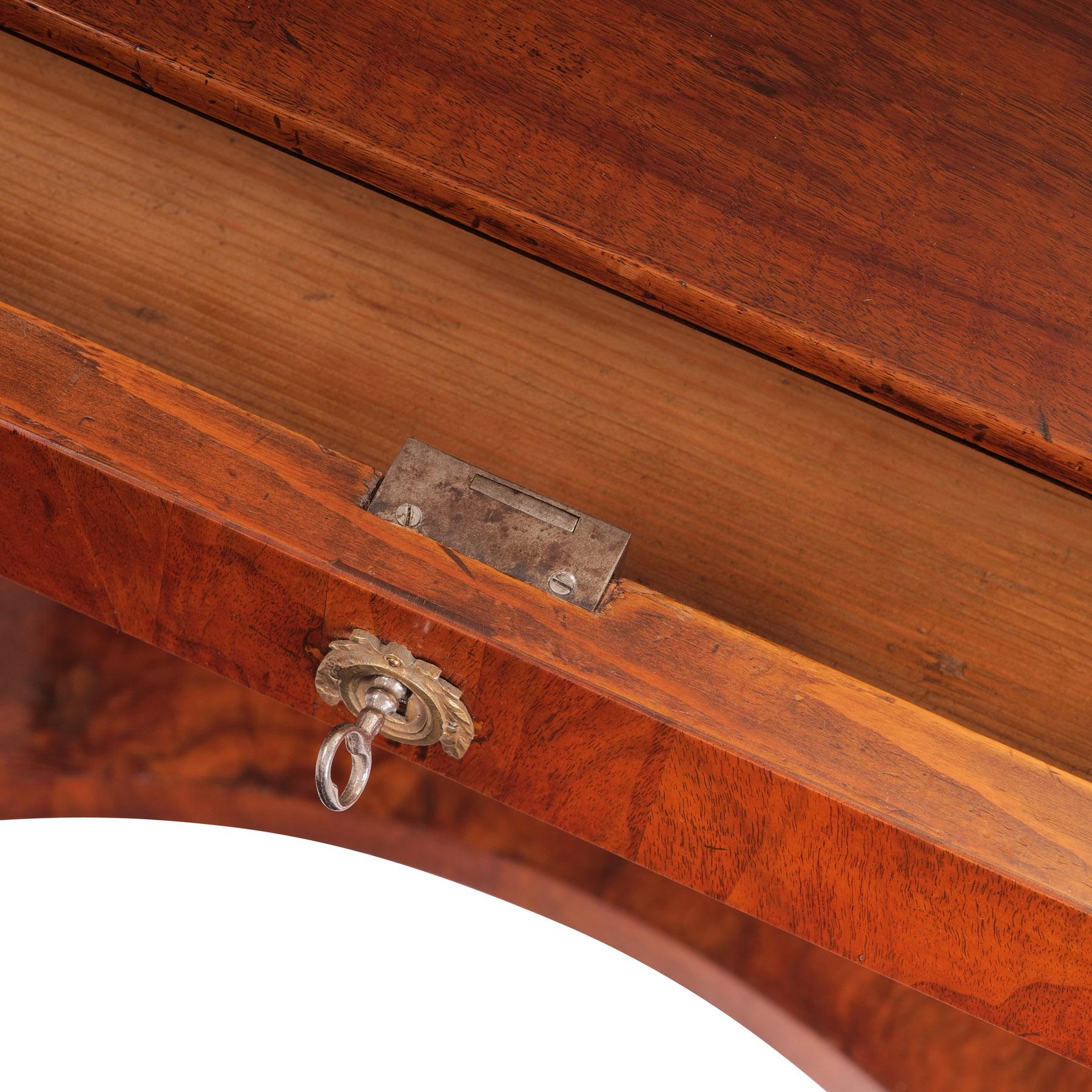 19th Century Biedermeier Console Table Mahogany c. 1825 In Good Condition For Sale In Münster, DE