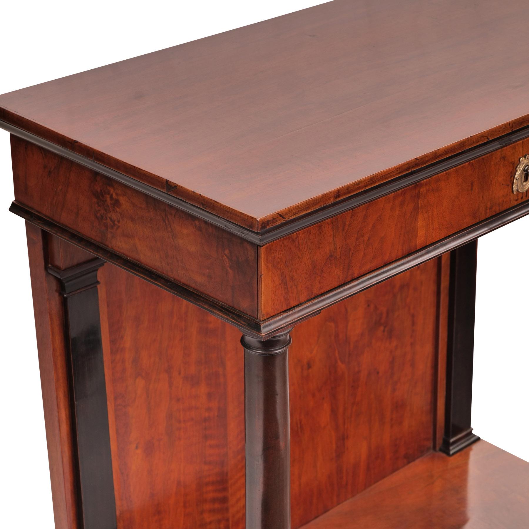 19th Century Biedermeier Console Table Mahogany c. 1825 For Sale 1