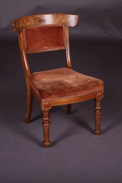 19th Century Biedermeier Curving Backrest Chair