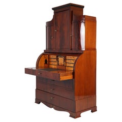 19th Century Biedermeier Cylinder Secretary