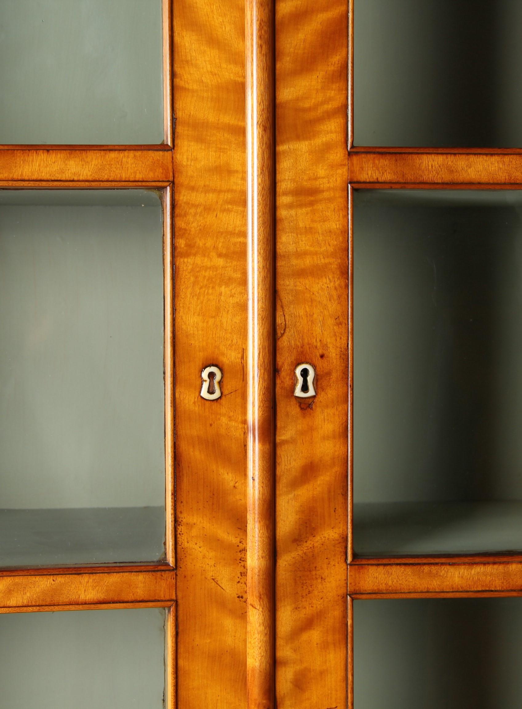 19th Century Biedermeier Display Cabinet, Bookcase, Birch, Germany circa 1835 In Good Condition In Greven, DE