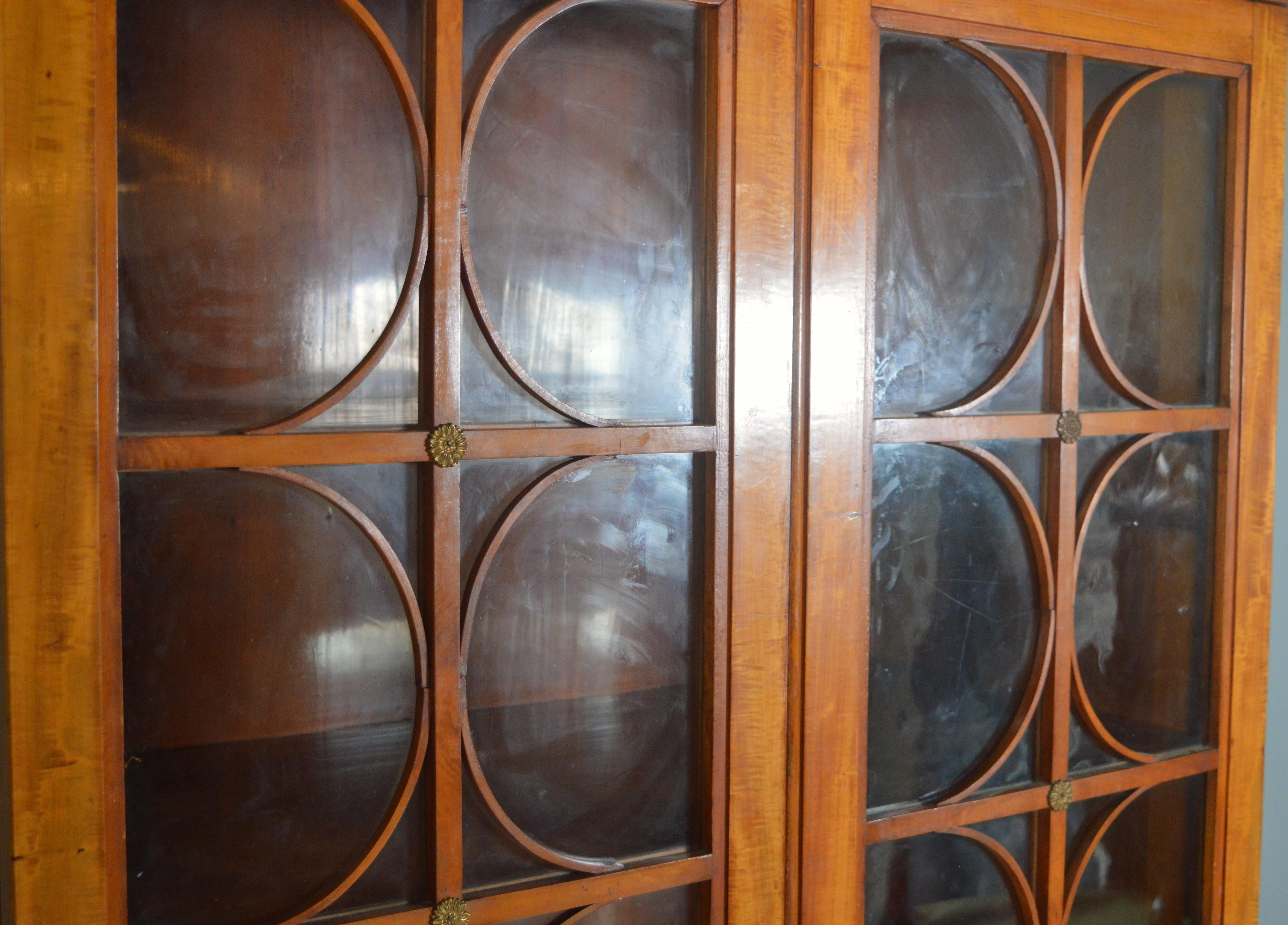 19th century biedermeier display cabinet For Sale 7