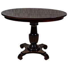 19th Century Biedermeier Elliptical Center Table