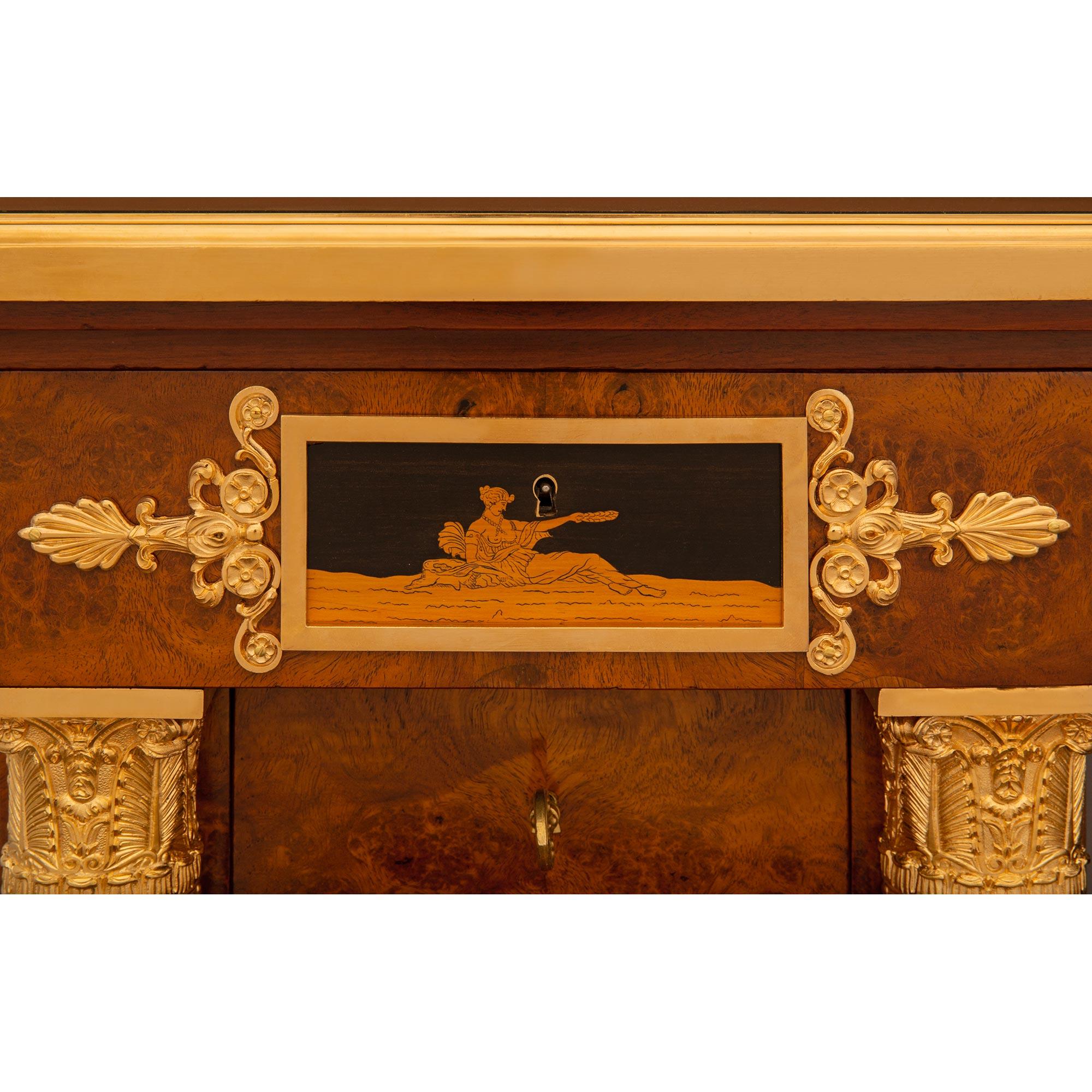 Scrivania Biedermeier Impero/Neo-Classico del XIX secolo. Scrivania di Francois Link in vendita 2