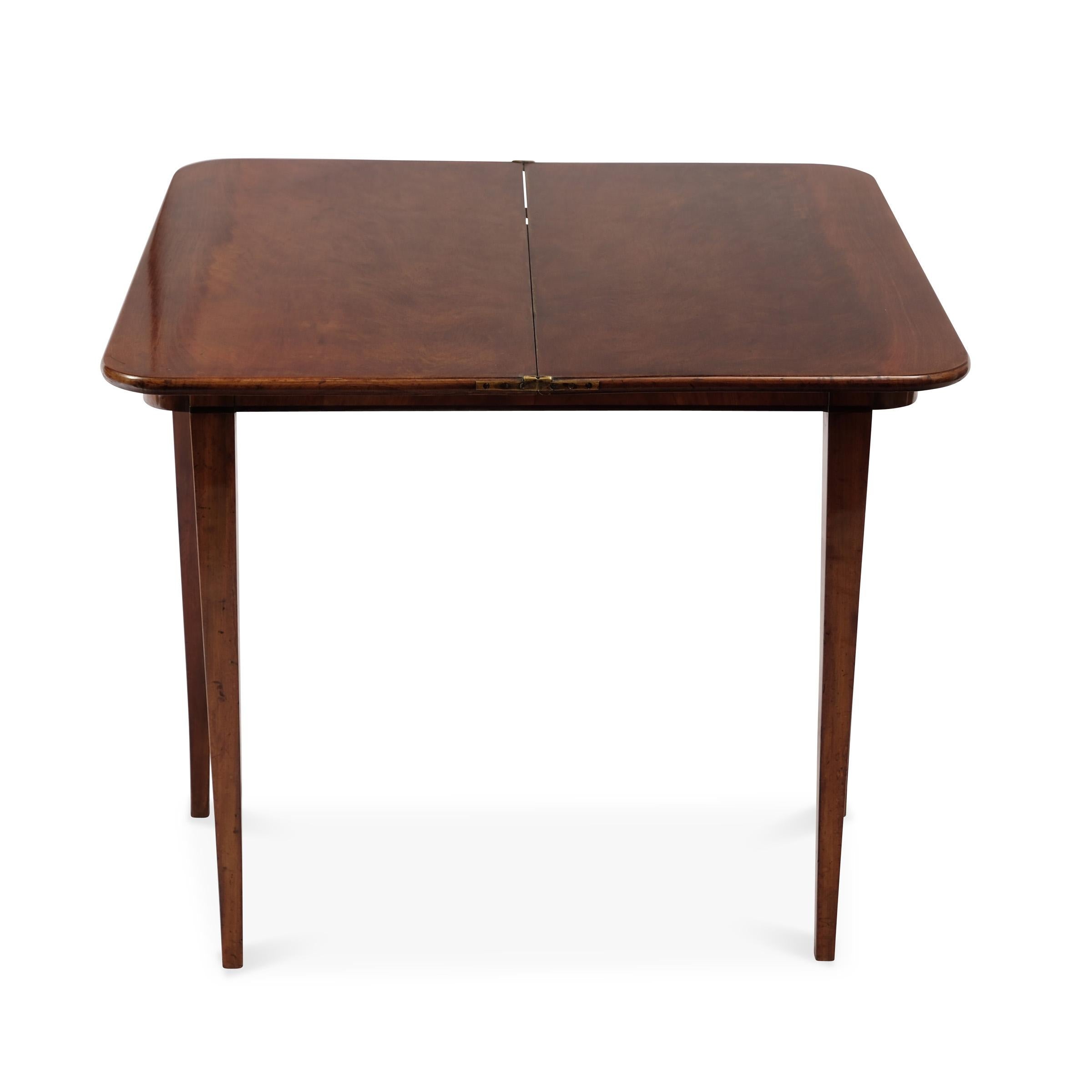 19th Century Biedermeier Folding Console Table Mahogany In Good Condition For Sale In Münster, DE