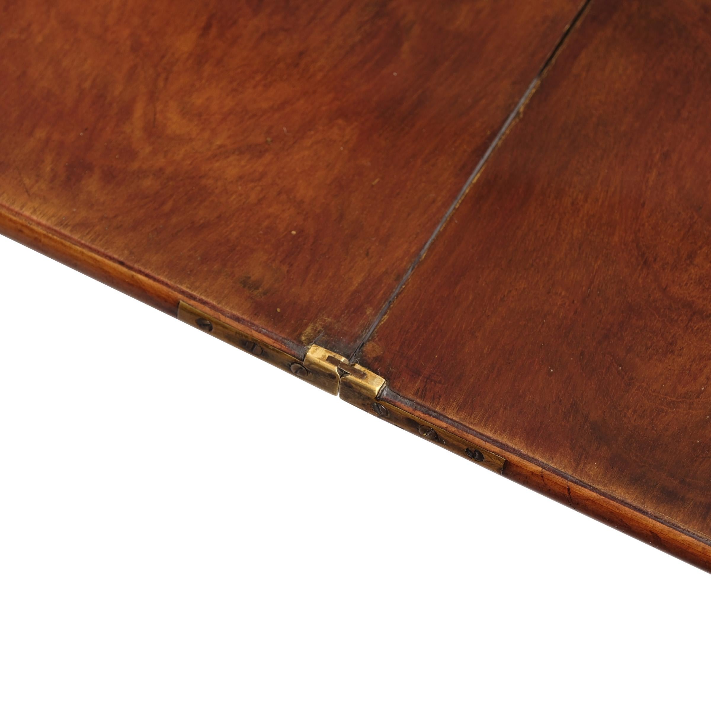 Early 19th Century 19th Century Biedermeier Folding Console Table Mahogany For Sale