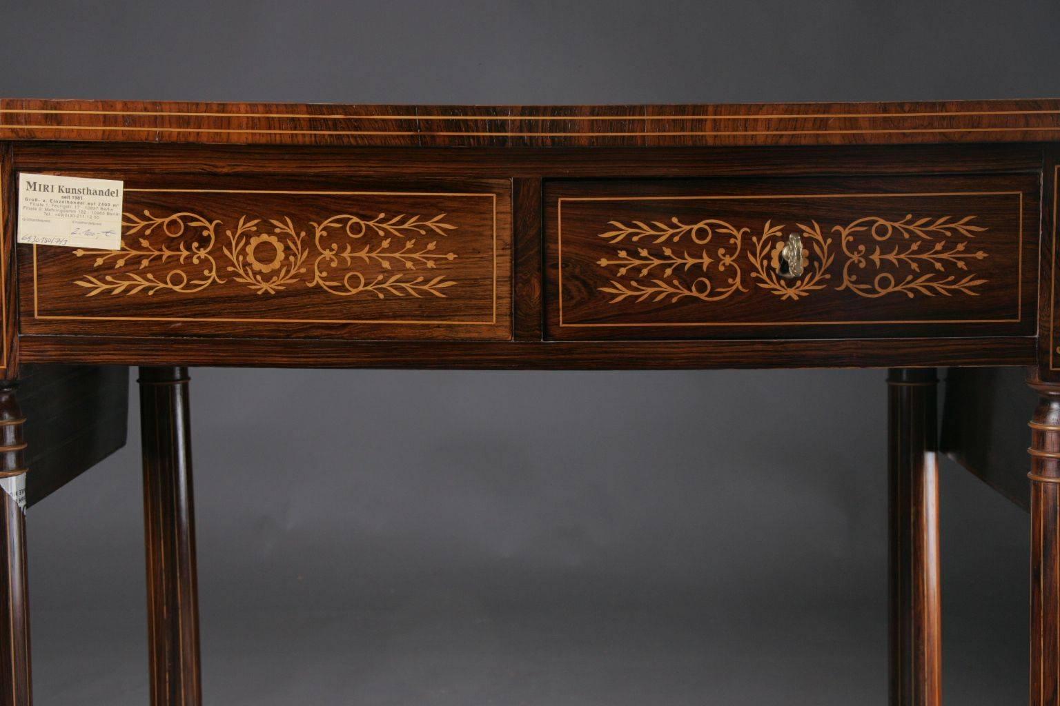 19th Century Biedermeier Folding Table For Sale 1