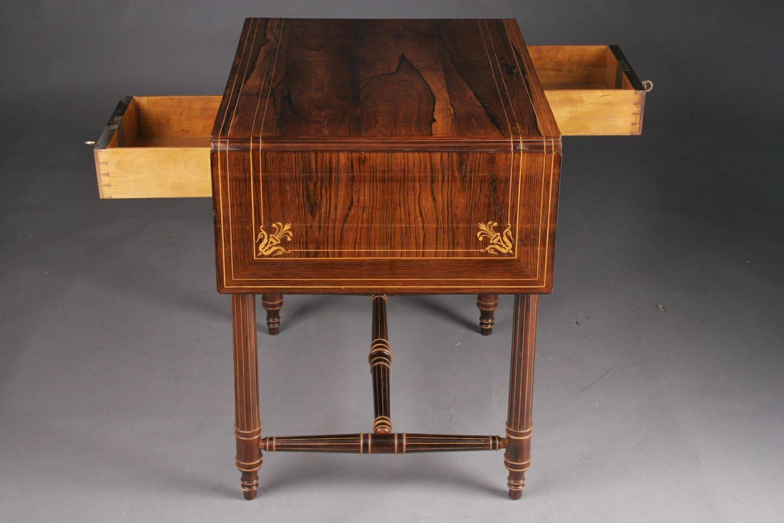 19th Century Biedermeier Folding Table For Sale 2