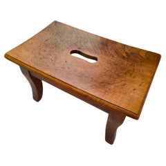 Sgabello Biedermeier del XIX secolo