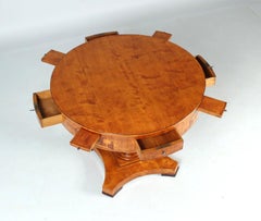 19th Century Biedermeier Game Table with Marquetry, c. 1830