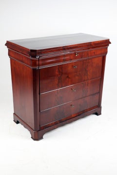 19th Century Biedermeier Mahogany Chest of Drawers