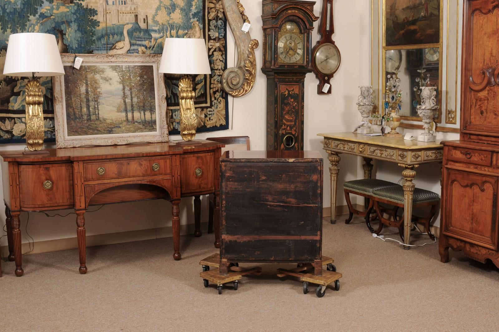 Pequeña cómoda de caoba Biedermeier del siglo XIX en venta 5