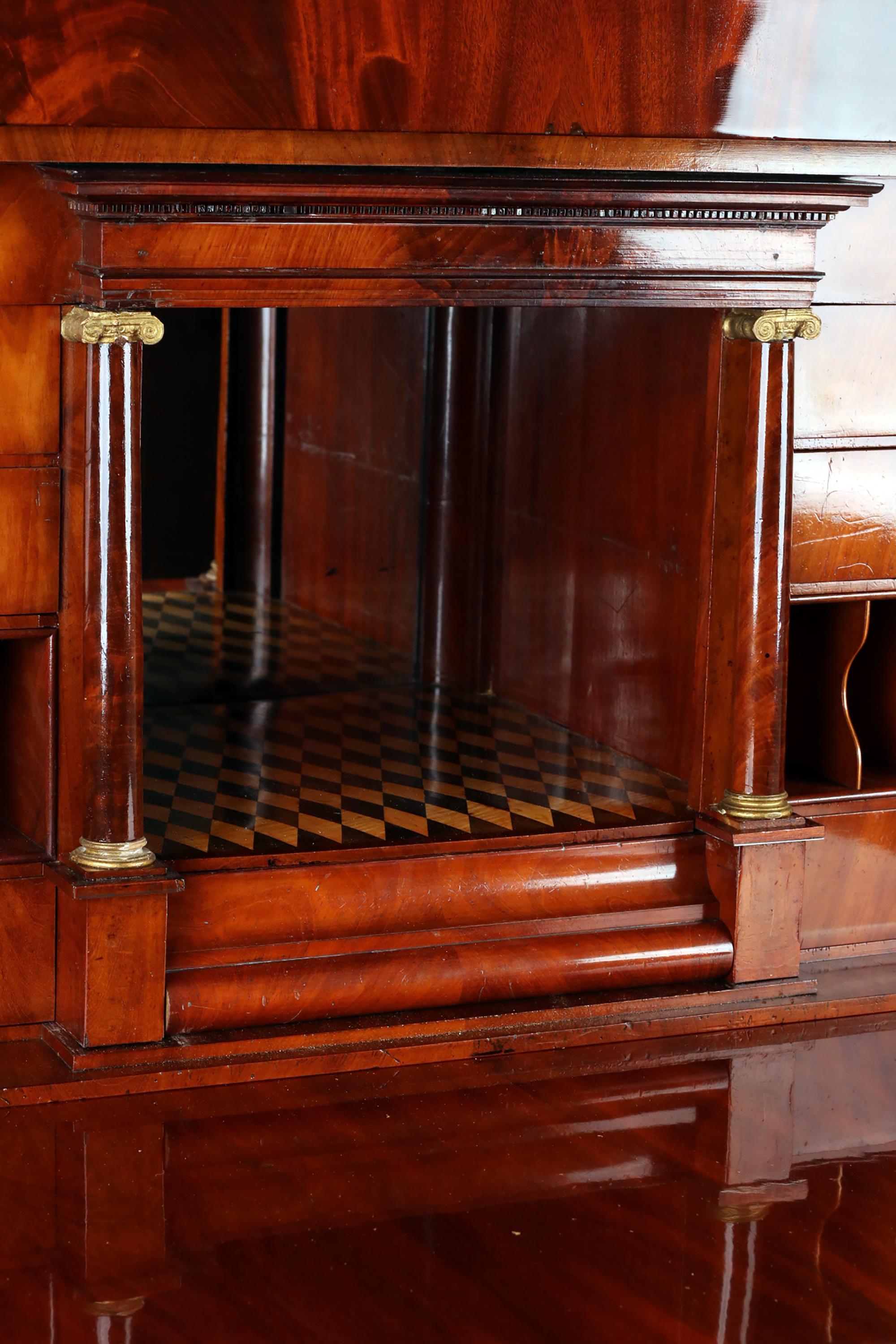 19th Century Biedermeier Mahogany Secretary  For Sale 6