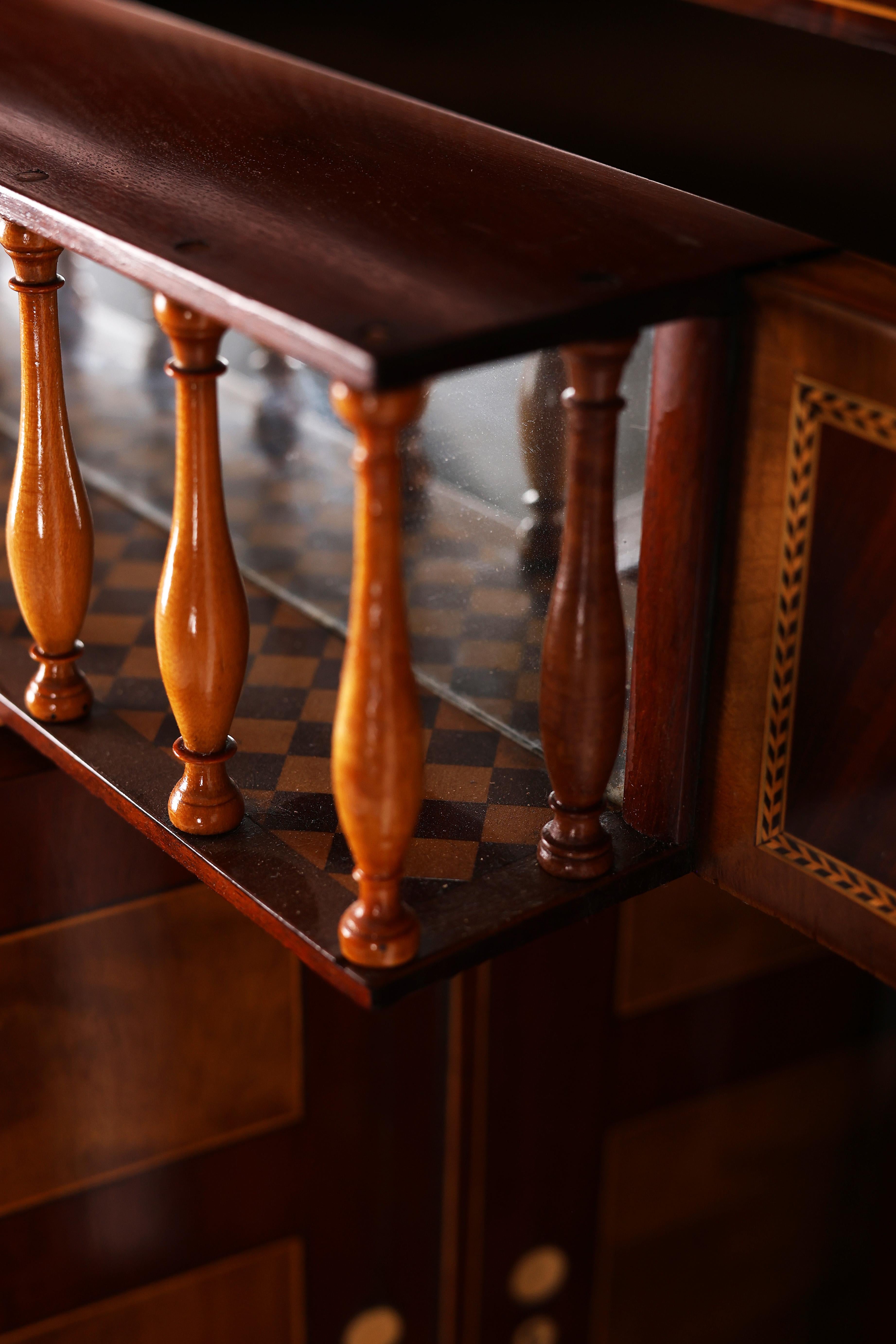 19th Century Biedermeier Mahogany Secretary For Sale 3