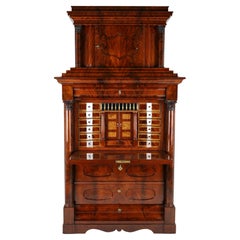 19th Century Biedermeier Mahogany Secretary