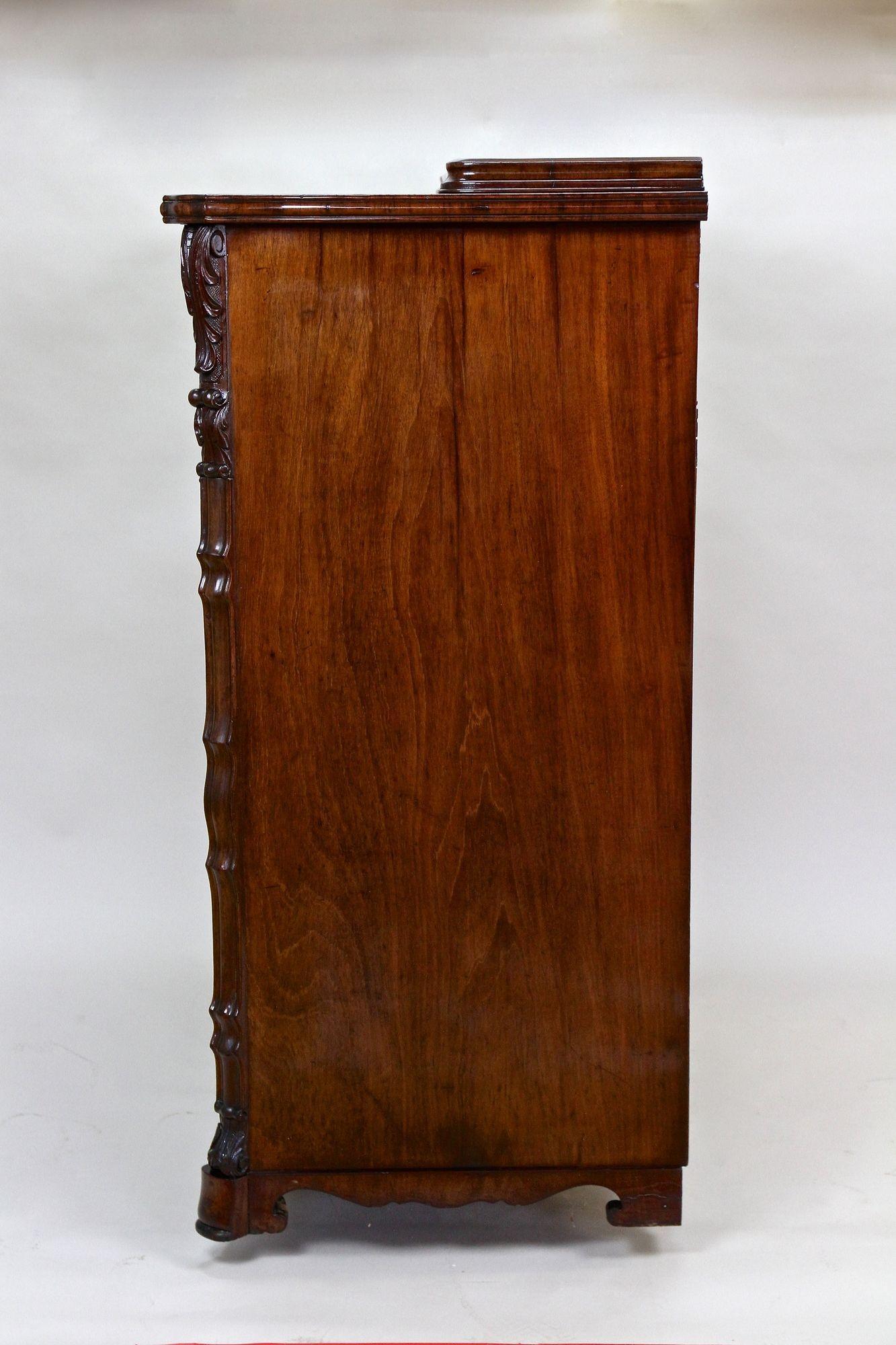19th Century Biedermeier Mahogany Sideboard/ Buffet/ Halfcabinet, AT ca. 1850 For Sale 6