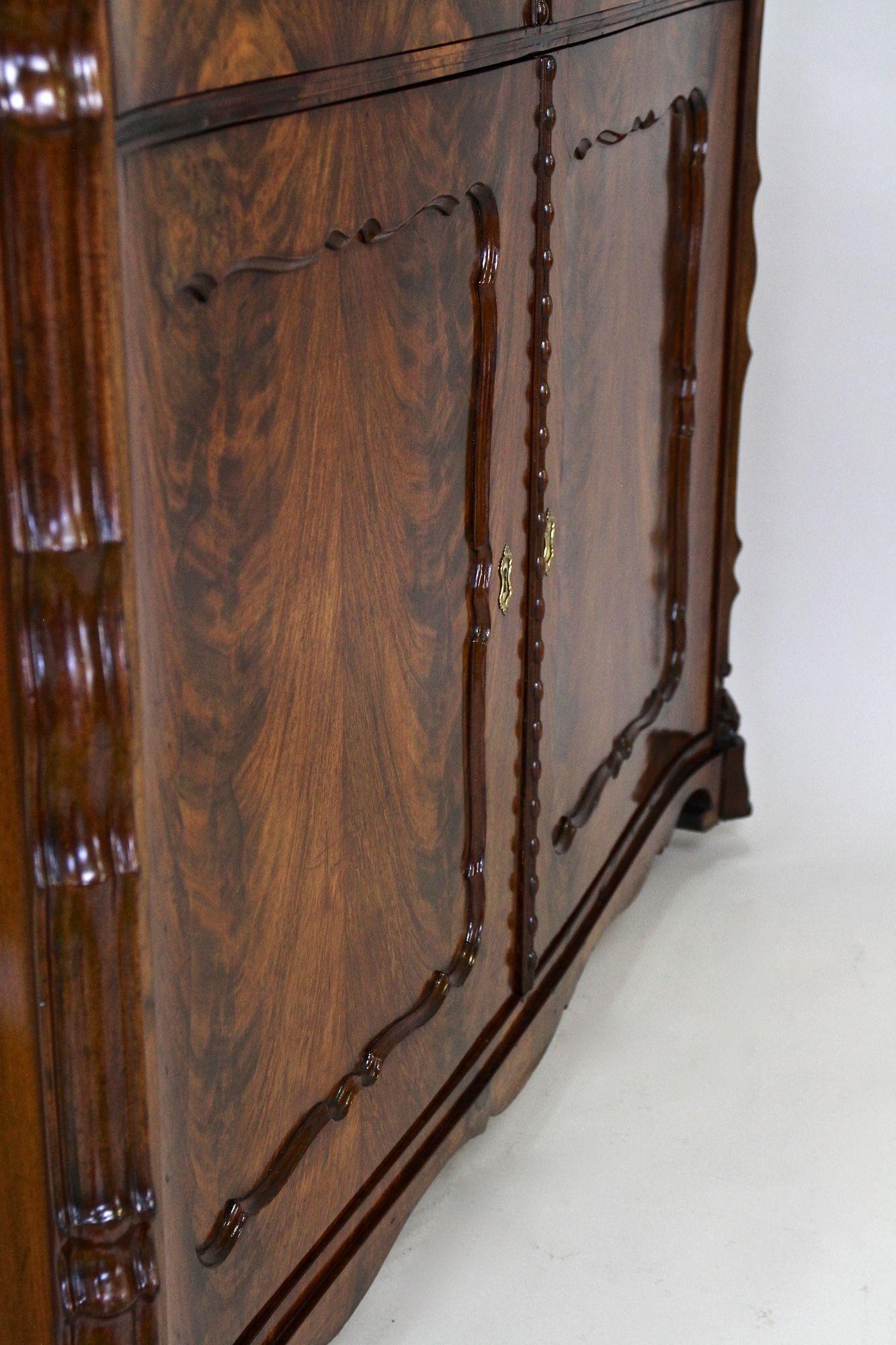 19th Century Biedermeier Mahogany Sideboard/ Buffet/ Halfcabinet, AT ca. 1850 For Sale 14
