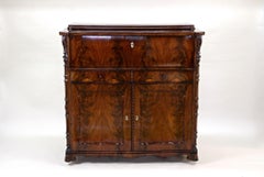 19th Century Biedermeier Mahogany Sideboard/ Buffet/ Halfcabinet, AT ca. 1850