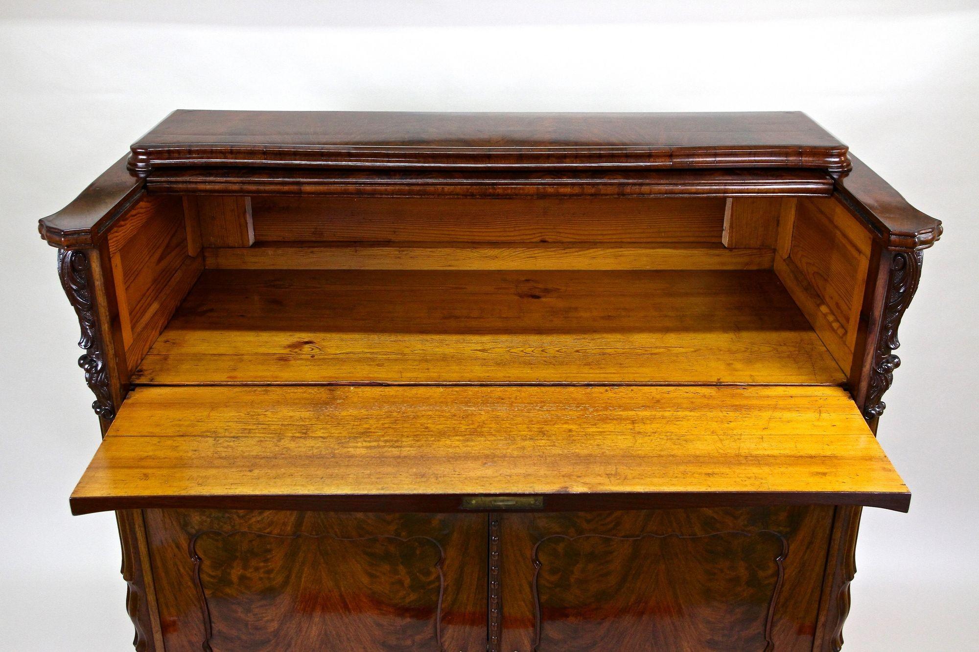 19th Century Biedermeier Mahogany Sideboard/ Buffet/ Halfcabinet, AT ca. 1850 For Sale 1