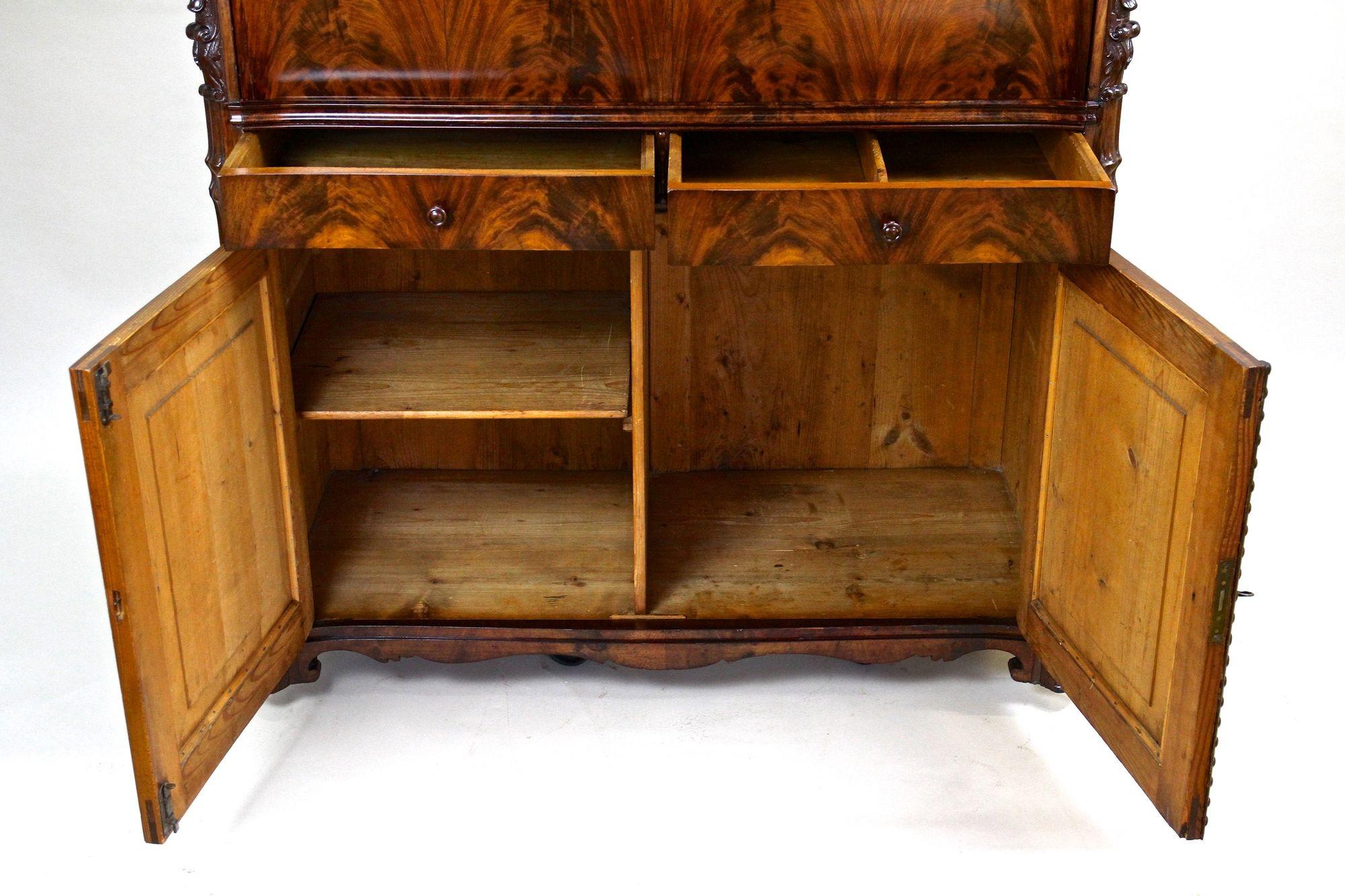 19th Century Biedermeier Mahogany Sideboard/ Buffet/ Halfcabinet, AT ca. 1850 For Sale 2