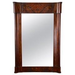 19th Century Biedermeier Mahogany Wall Mirror, Austria, circa 1840