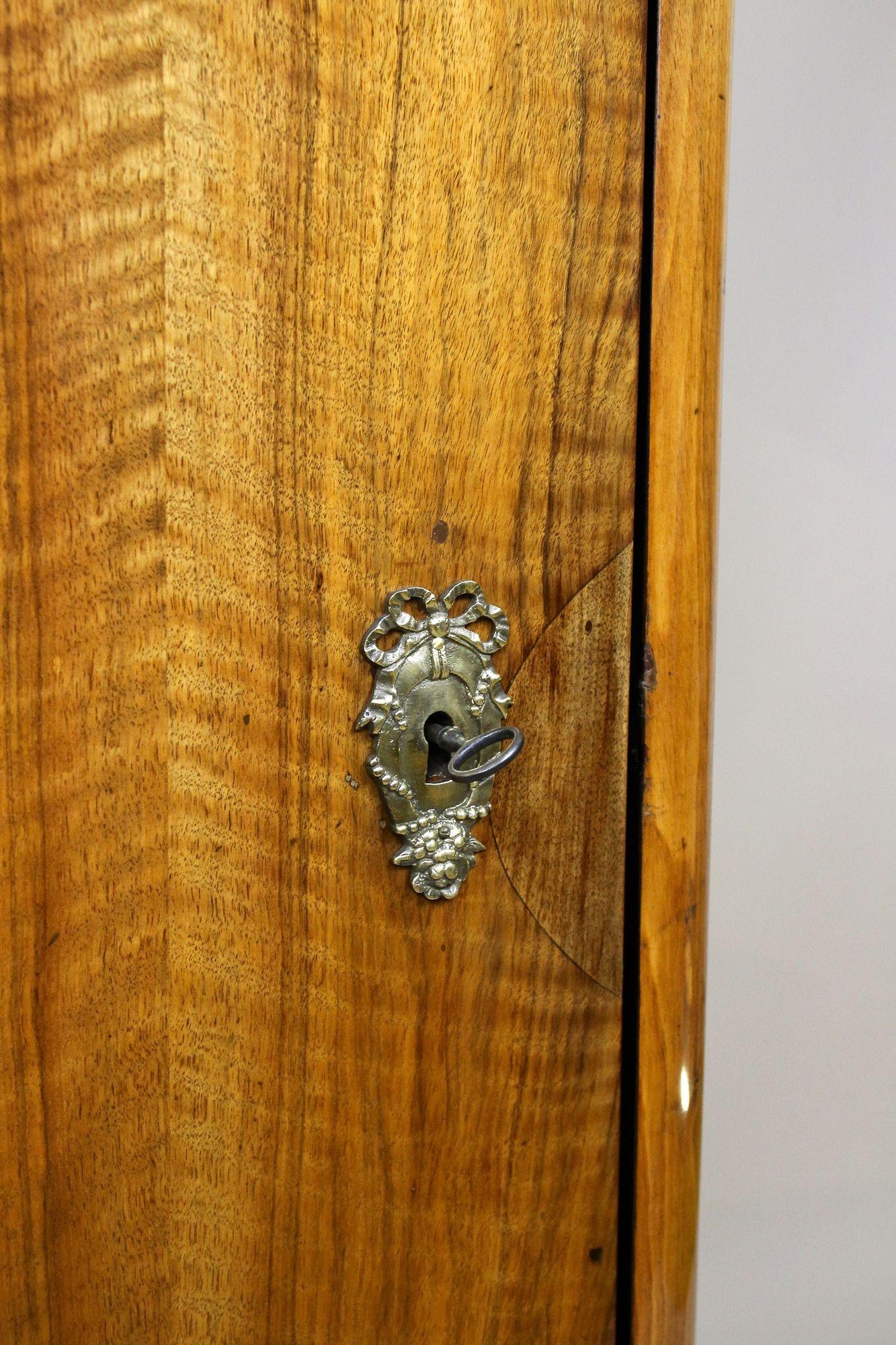 Cabinet à tiroir en bois de noyer Biedermeier du 19e siècle, Autriche vers 1850 en vente 1