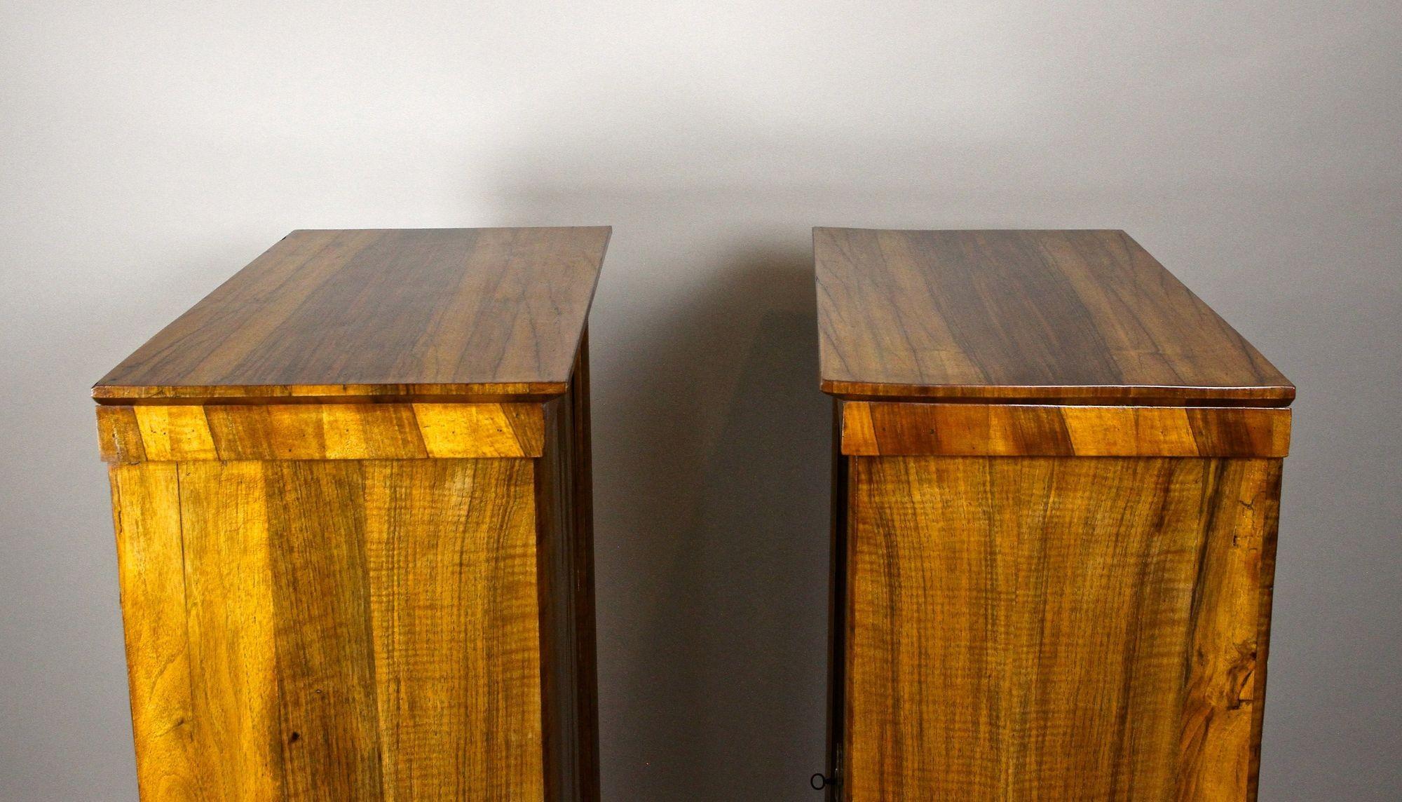 Armadi in legno di noce Biedermeier del XIX secolo, Austria, 1830 circa in vendita 7