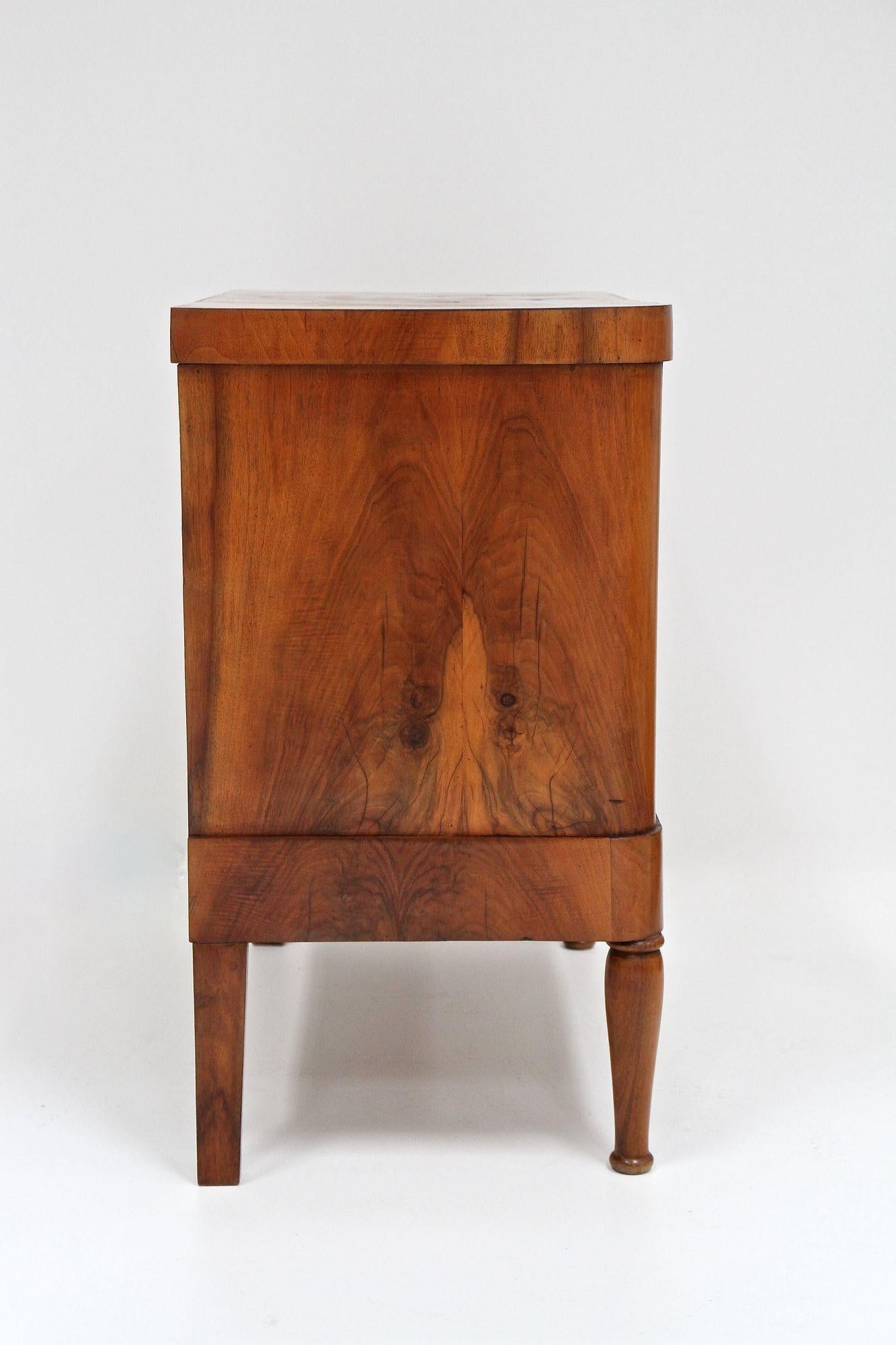Cassettiera in legno di noce Biedermeier del XIX secolo, Austria, 1840 ca. in vendita 5