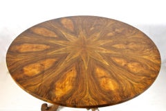 19th Century Biedermeier Nutwood Dining Table / Center Table, Austria, ca 1830