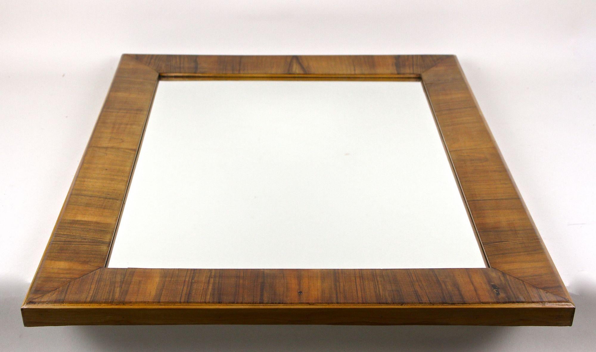 19th Century Biedermeier Nutwood Wall Mirror, Austria ca. 1840 For Sale 5
