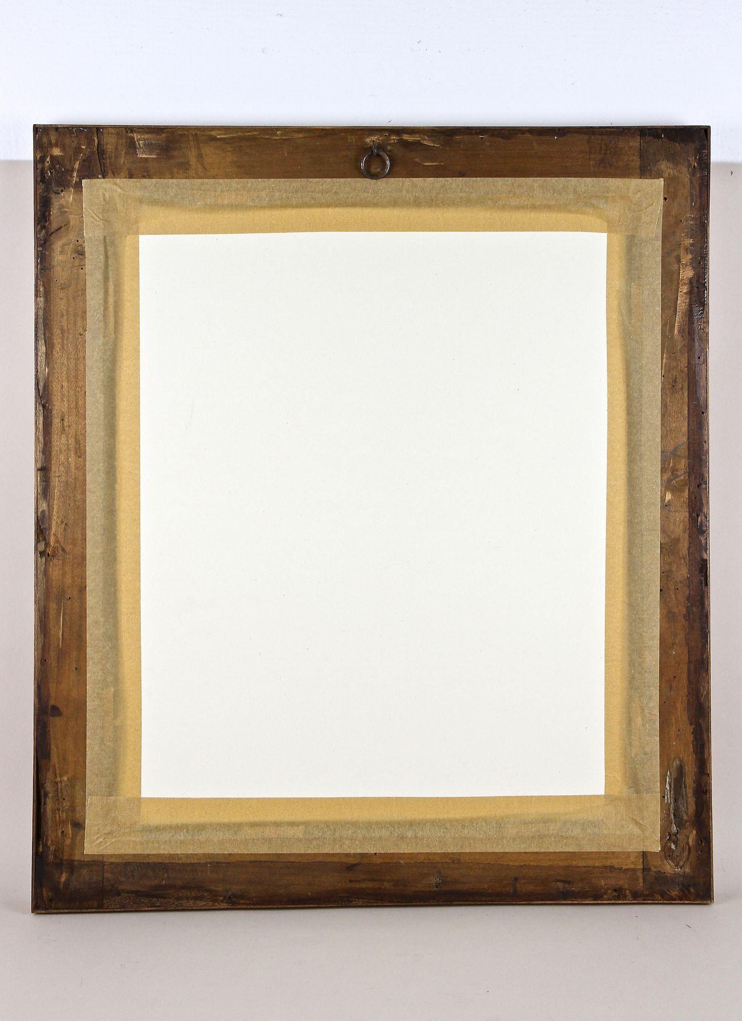 19th Century Biedermeier Nutwood Wall Mirror, Austria ca. 1840 For Sale 9