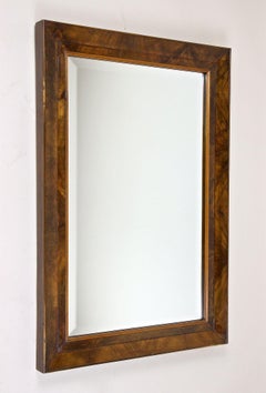 19th Century, Biedermeier Nutwood Wall Mirror, Early Period, Vienna, circa 1830