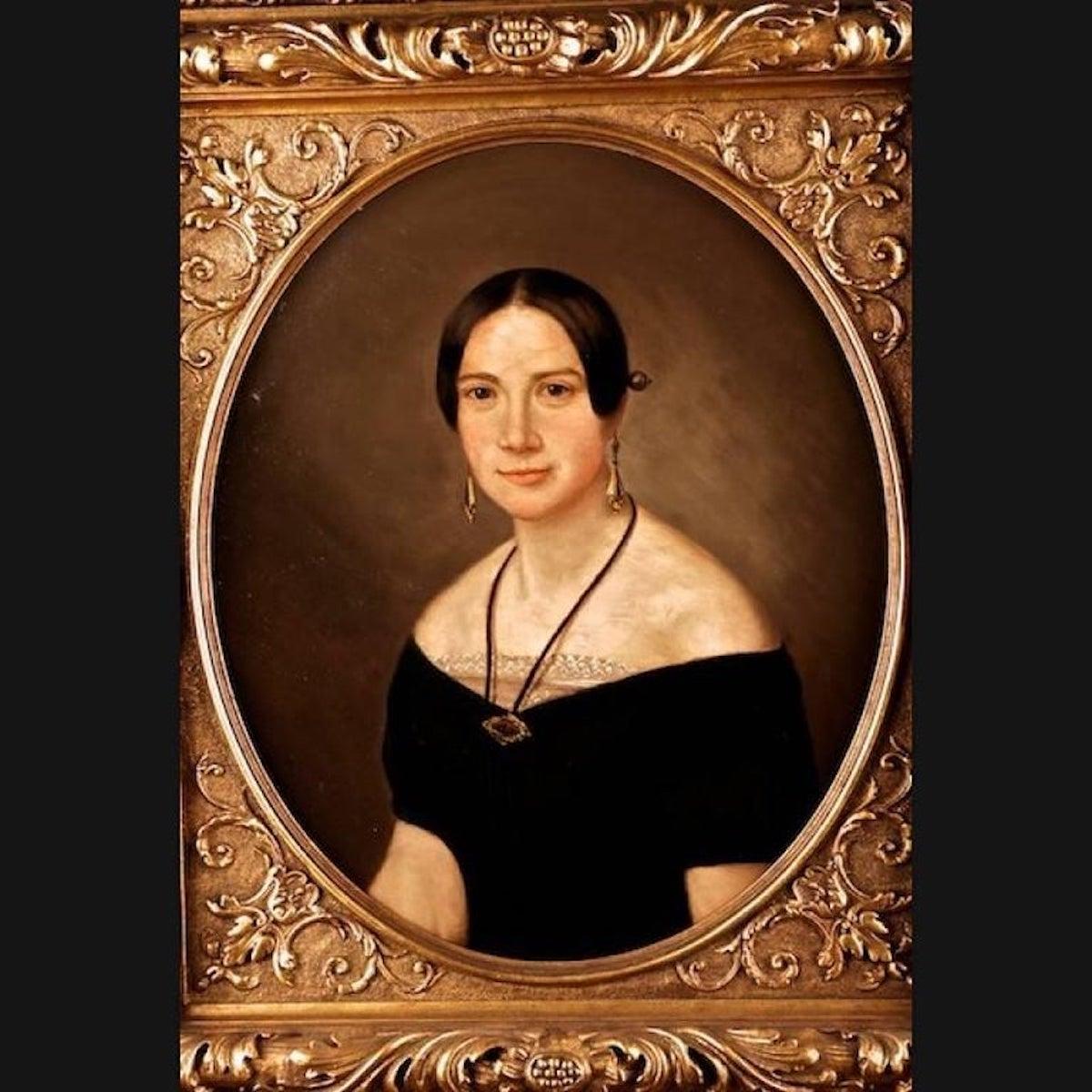 Retrato Biedermeier de una pareja, hacia 1830-1850.
Dos retratos elaboradamente restaurados y pintados en un nuevo marco de cuña. Óleo sobre lienzo con marco dorado.