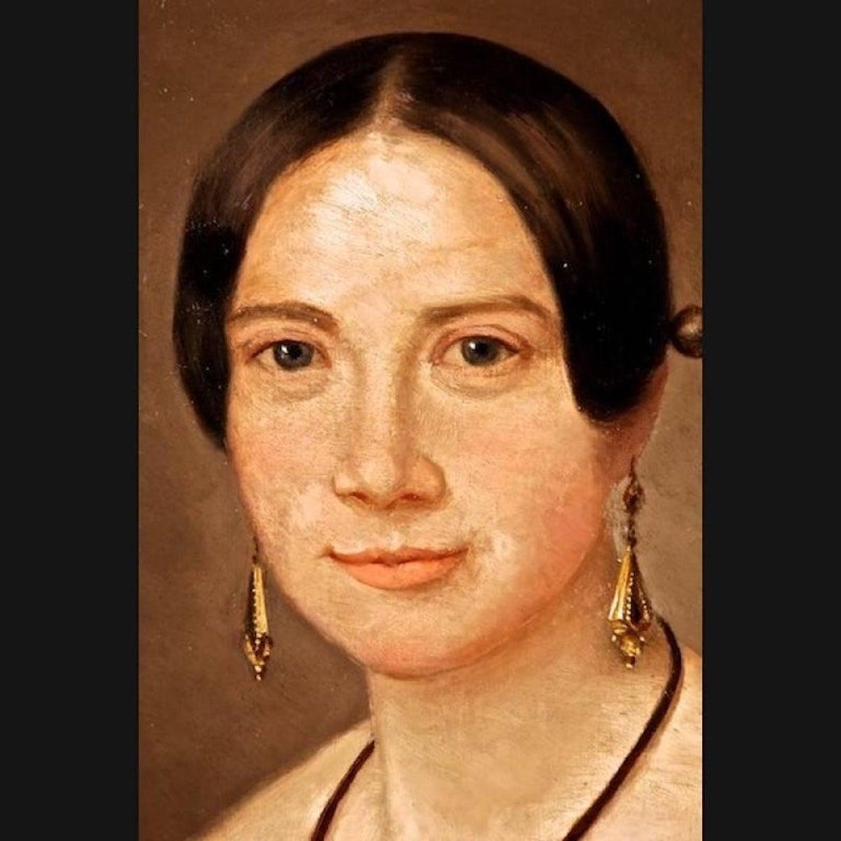 Óleo Biedermeier del siglo XIX sobre lienzo Retrato de pareja Francés en venta