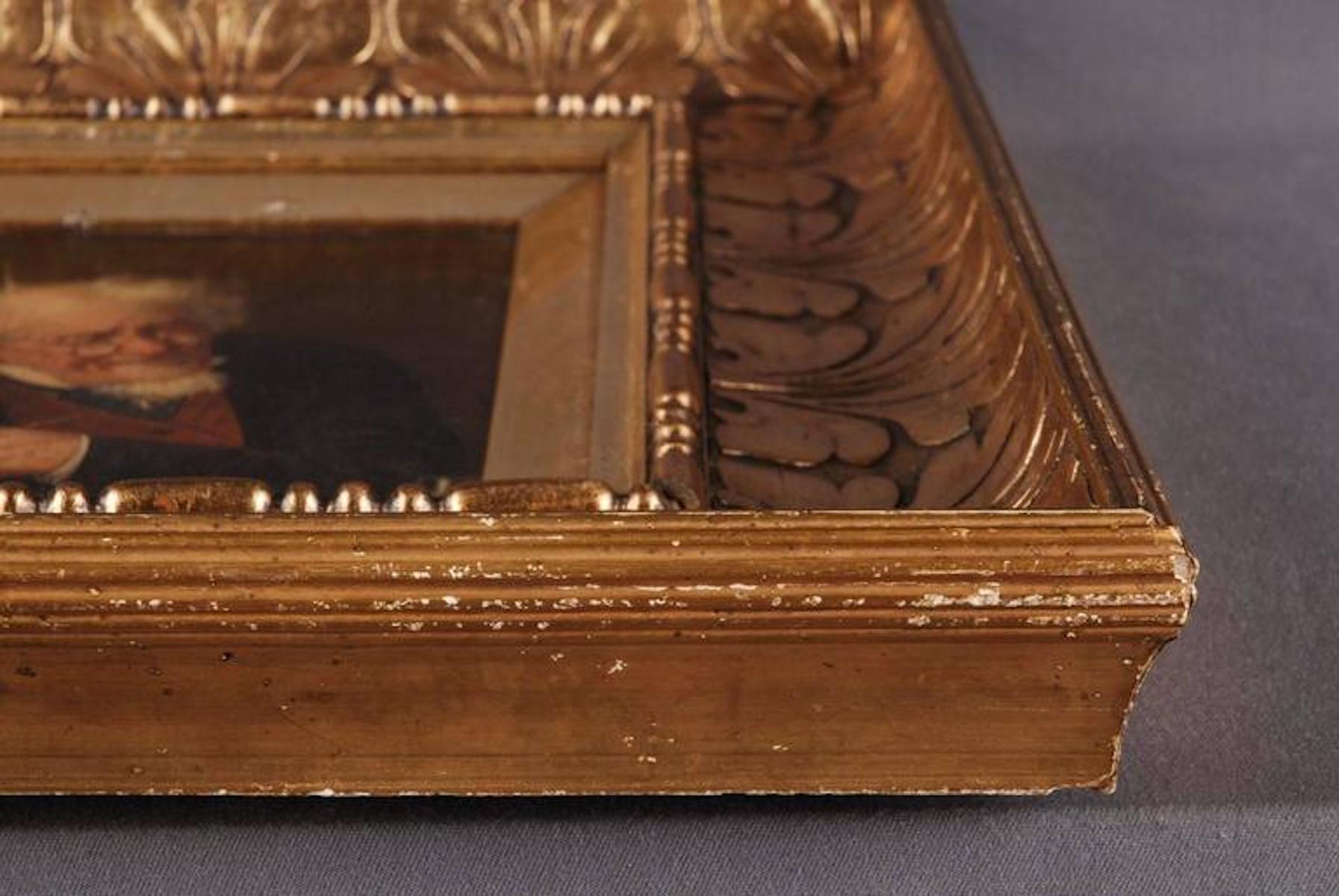 Biedermeier-Ölgemälde des 19. Jahrhunderts von Alex Hoenig im Zustand „Gut“ im Angebot in Berlin, DE