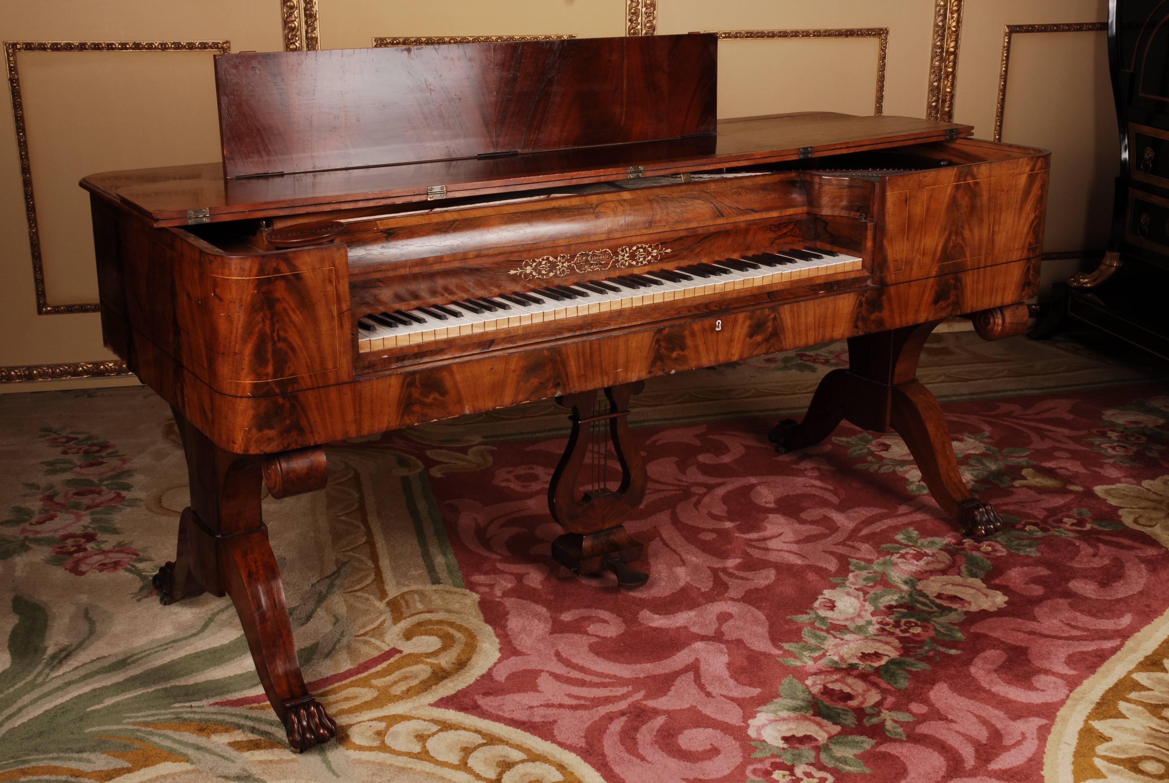 Allemand Piano Biedermeier ou Empire du 19ème siècle de Lars P. Cornouailles en vente