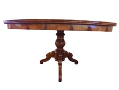 19th Century Biedermeier Oval Dining Table in Solid Cherrywood, circa 1830