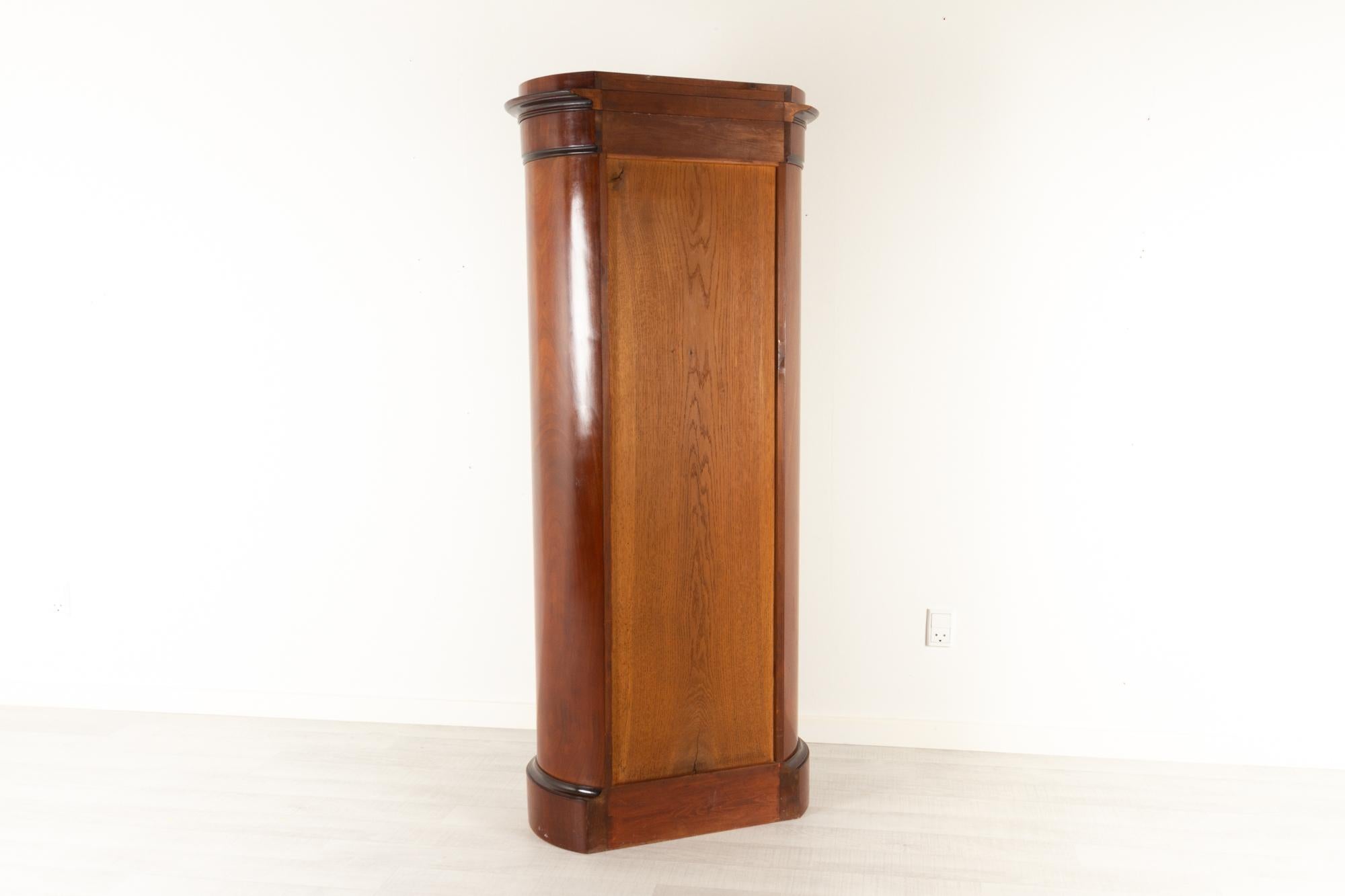 19th Century Biedermeier Pedestal Cabinet, 1850s 12