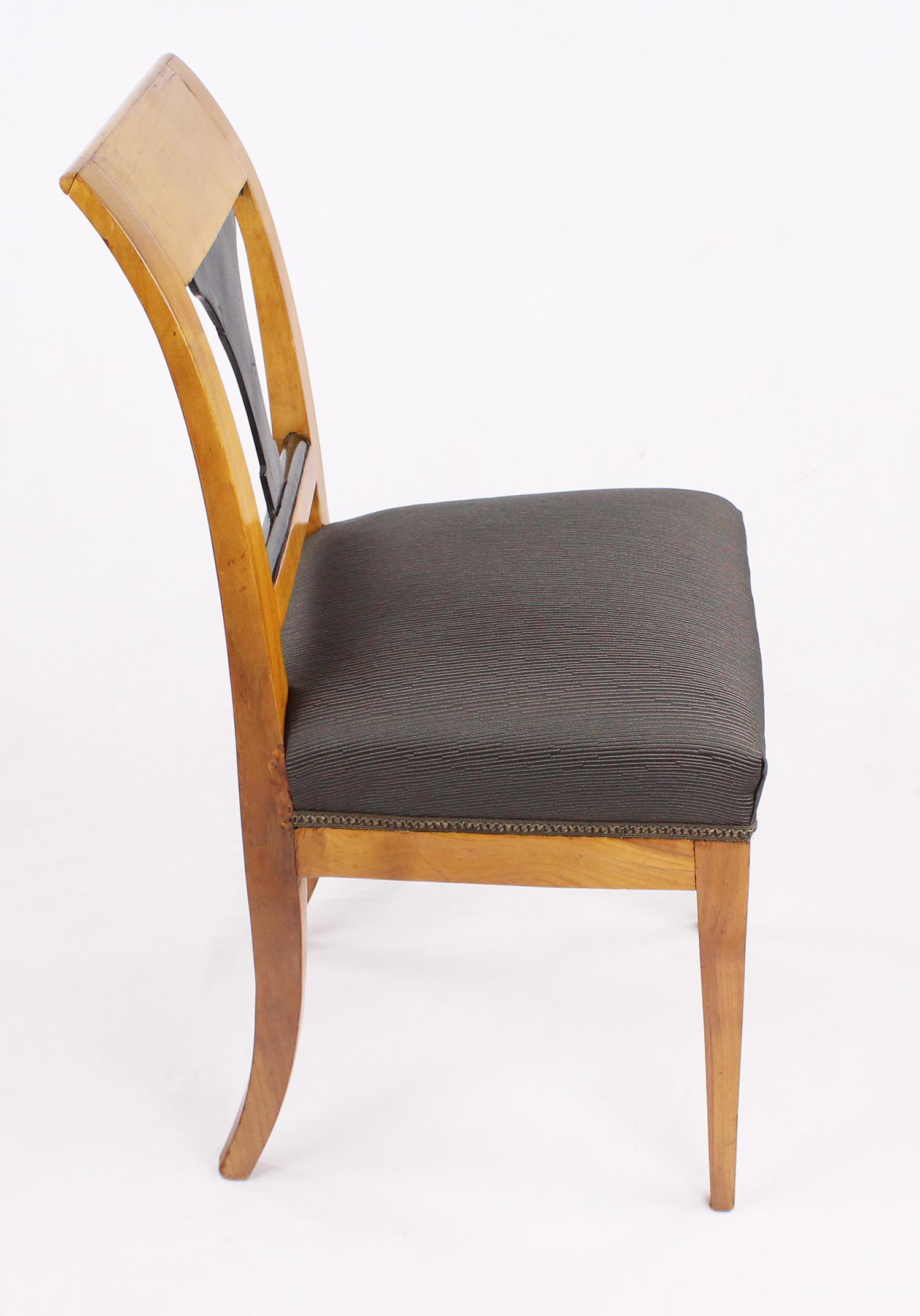 Early 19th Century 19th Century Biedermeier Period Chair, Cherrywood, circa 1820 For Sale