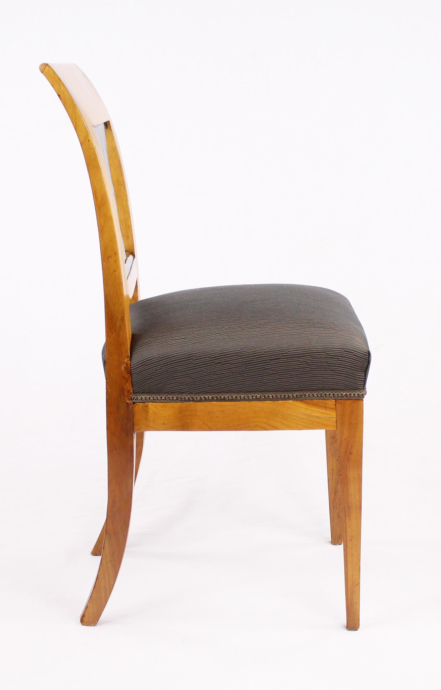 19th Century Biedermeier Period Chair, Cherrywood, circa 1820 For Sale 1