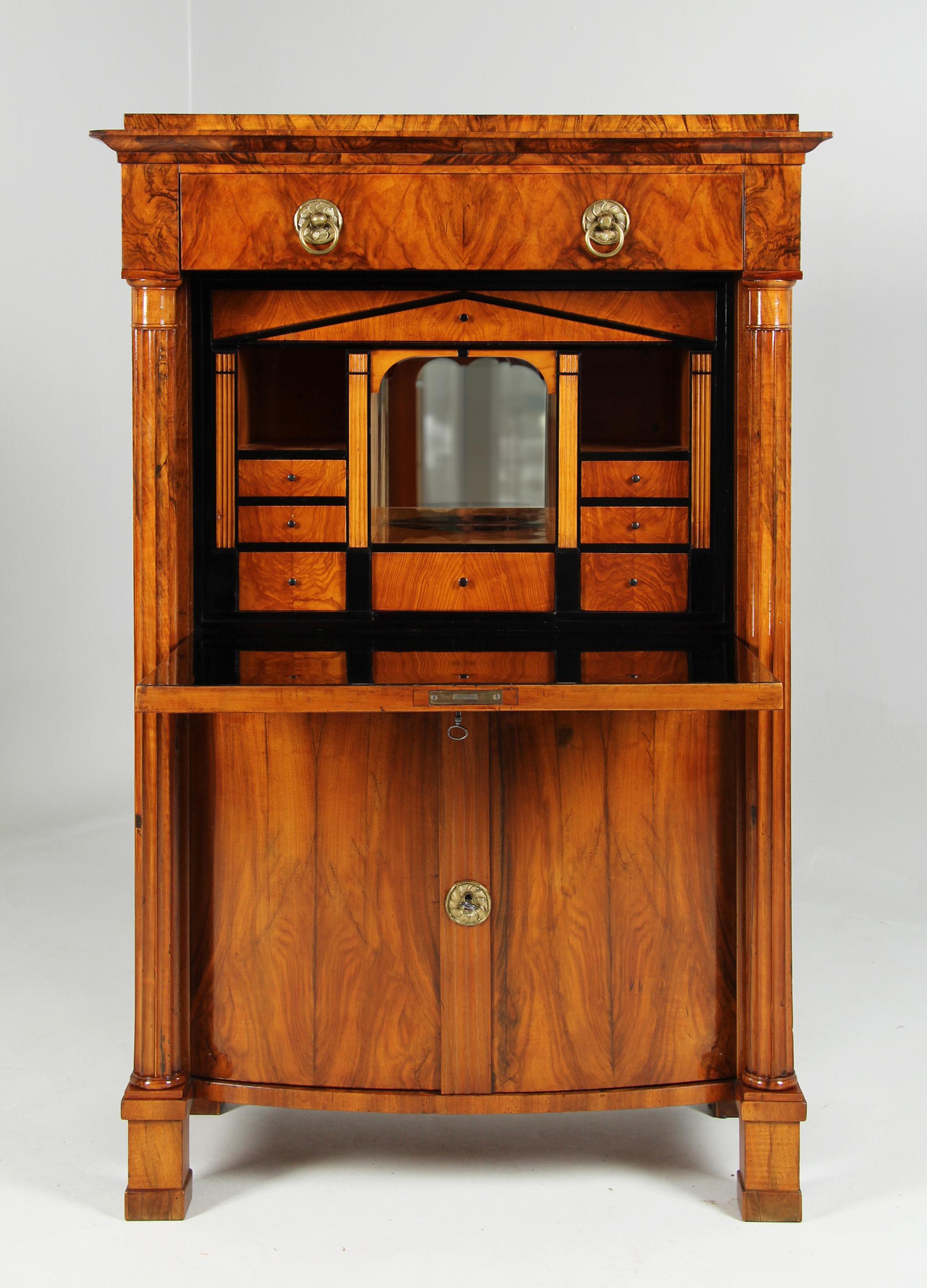 Early 19th Century 19th Century Biedermeier Secretaire with Secret Drawers, Austria, circa 1830