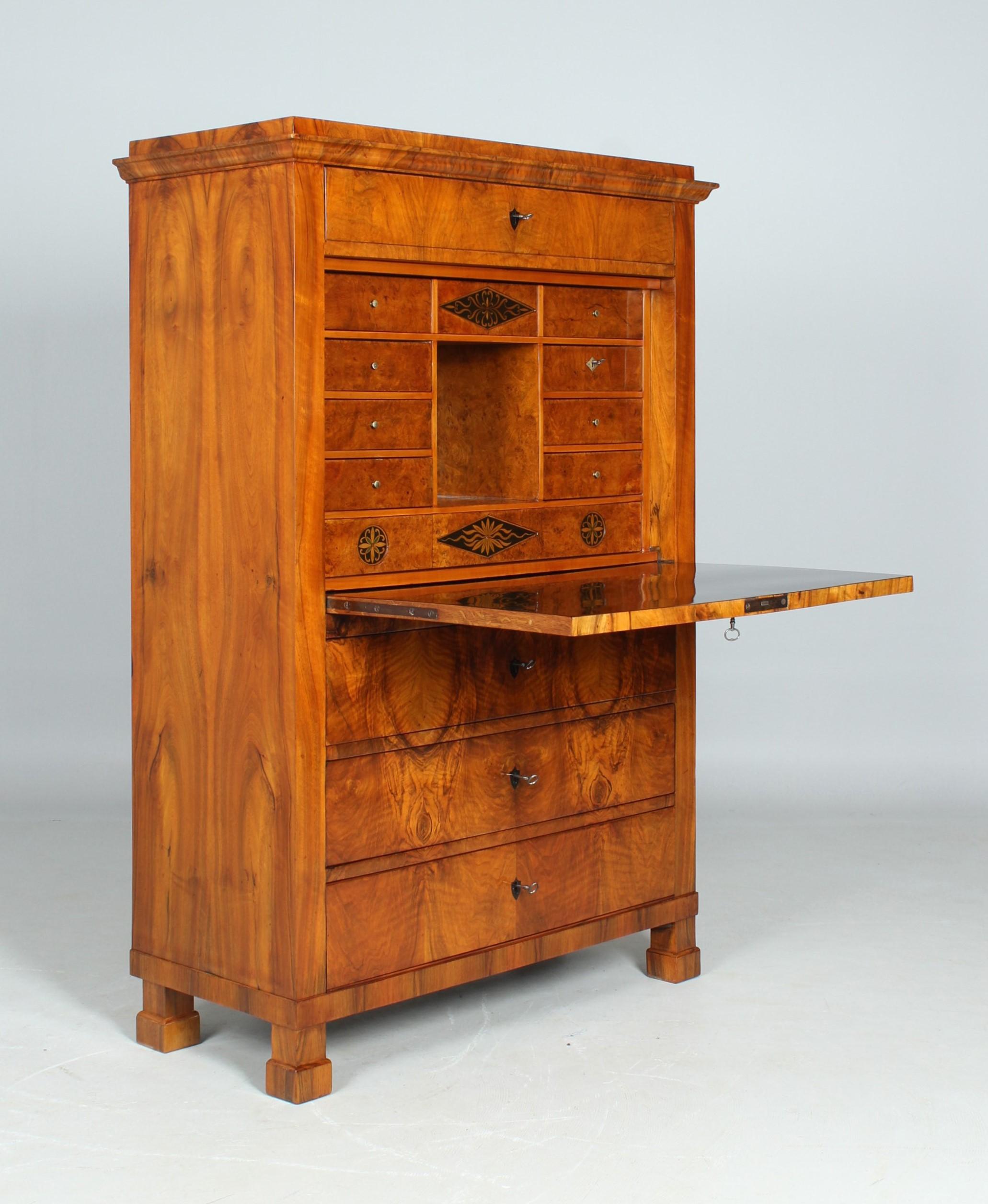 Early 19th Century 19th Century Biedermeier Secretary, Walnut, Austria, circa 1825